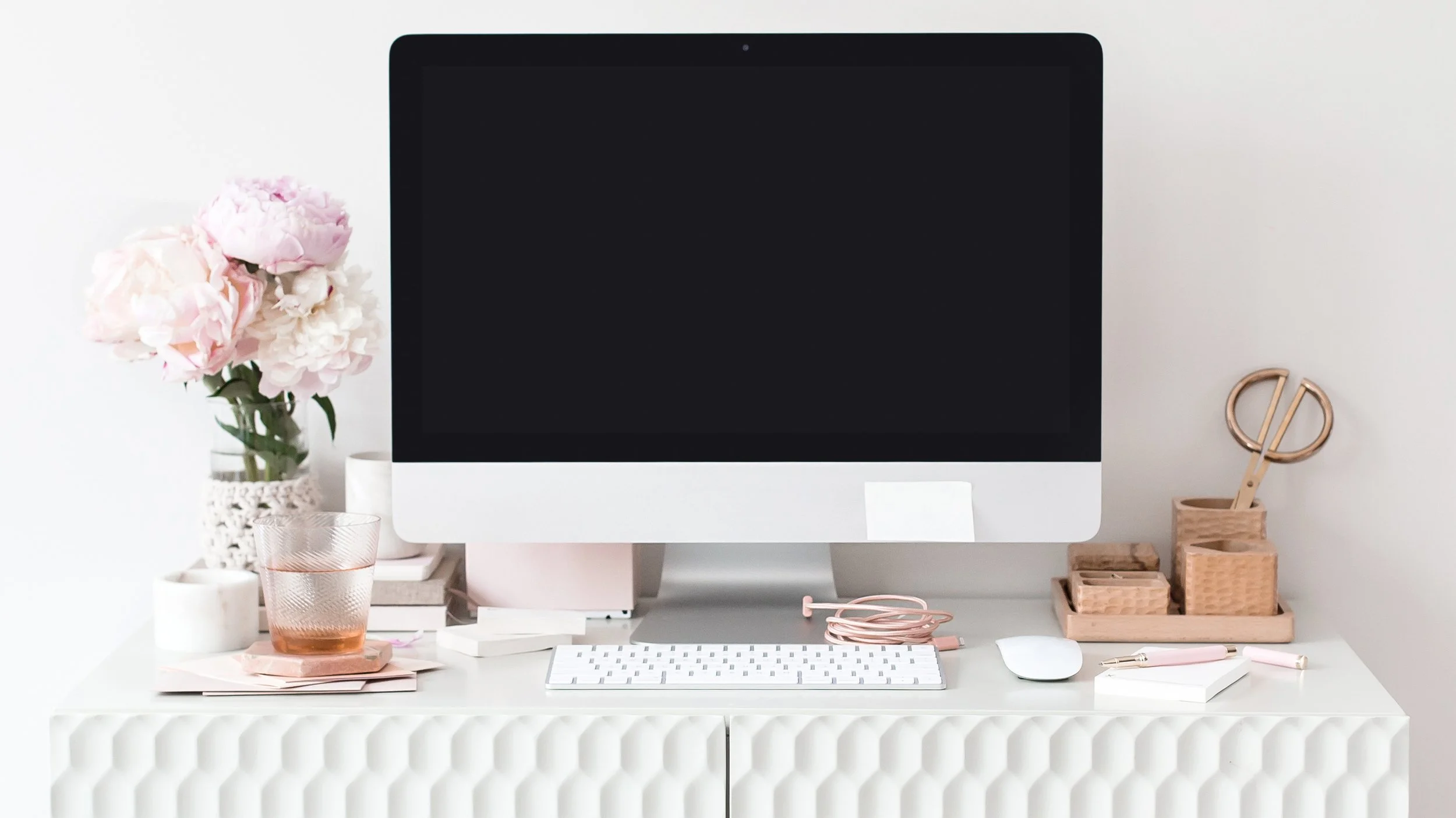 Beautiful organized workspace showing how burnout affects even high-achievers with everything "together" - therapy for executives California