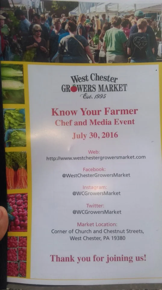 Know Your Farmer Chef & Media Event 