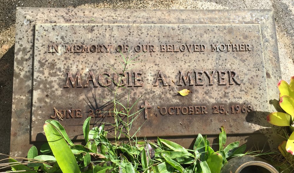 Headstone of Margaret McCorriston, 1963