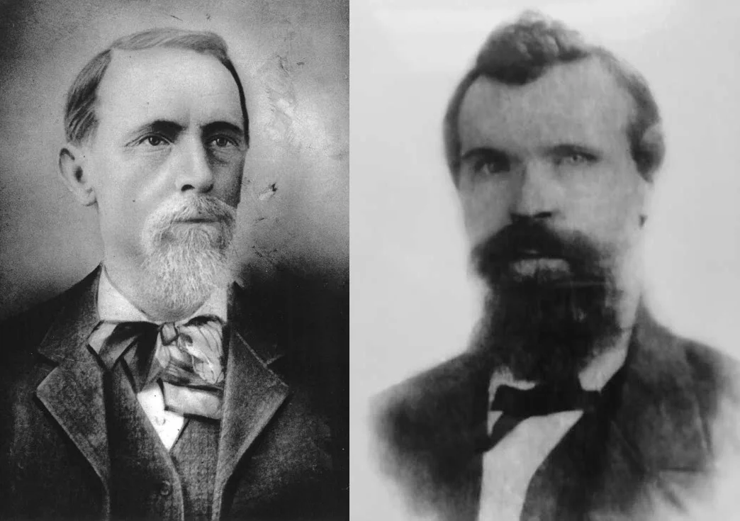 Daniel McCorriston of Molokai (1840-1927) (L) and Daniel McCorriston of Honolulu (1845-1899) (R)