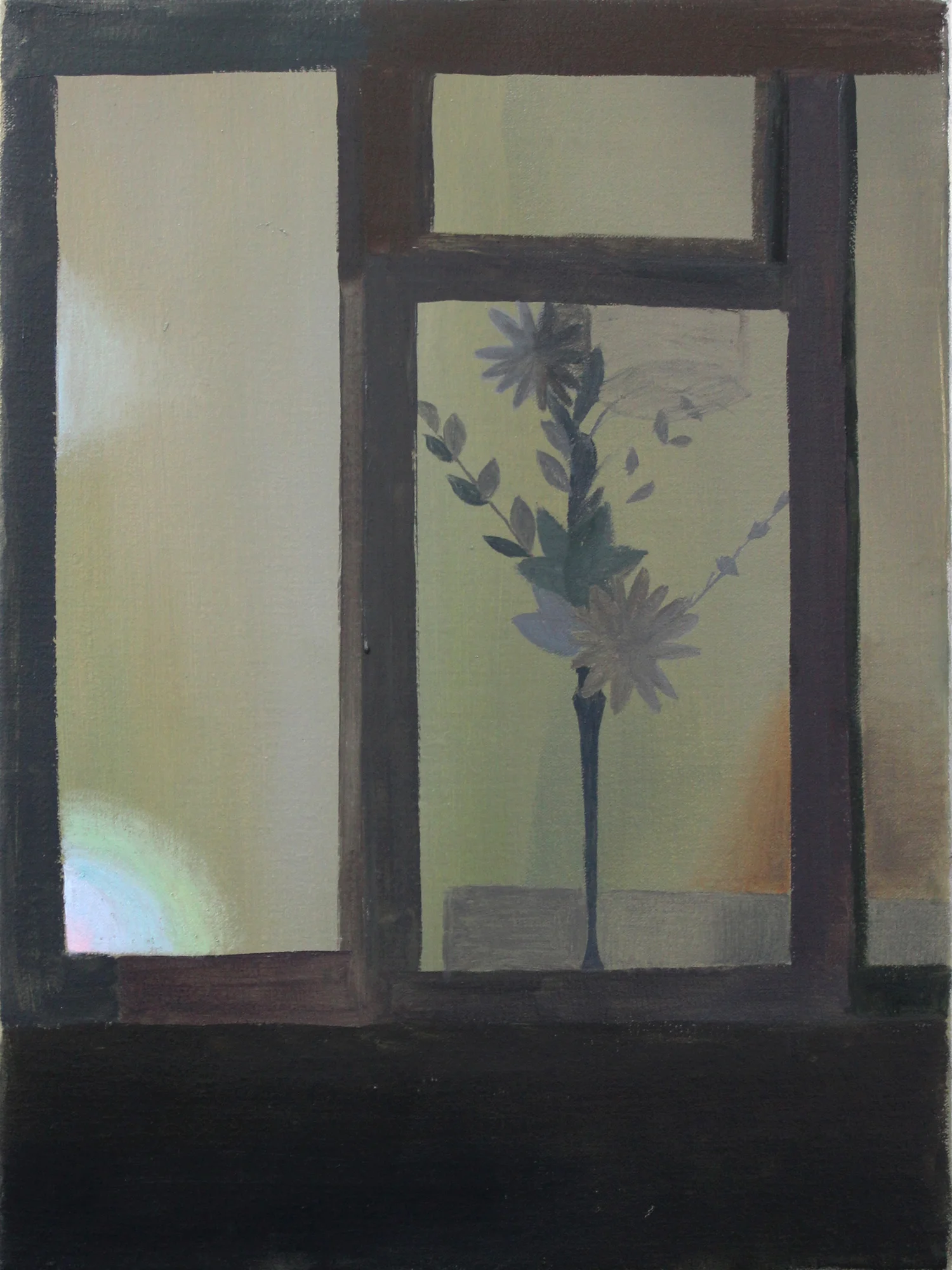 Flowers at Night 2015, oil on canvas, 40 x 30cm