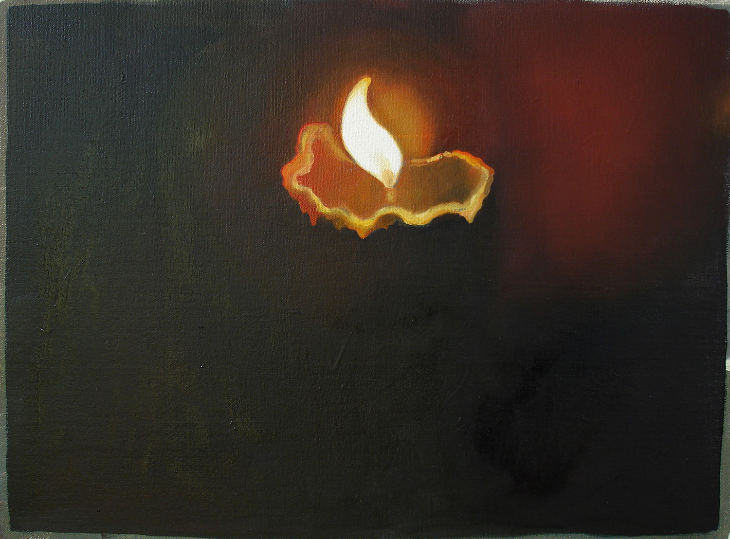   Candle    2007, oil on canvas, 24 x32cm  