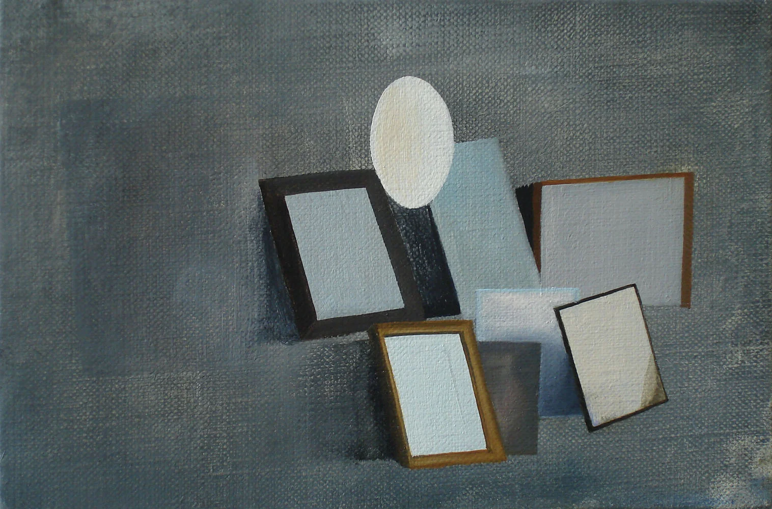 Oval Mirror 2007, oil on canvas, 16 x 24cm