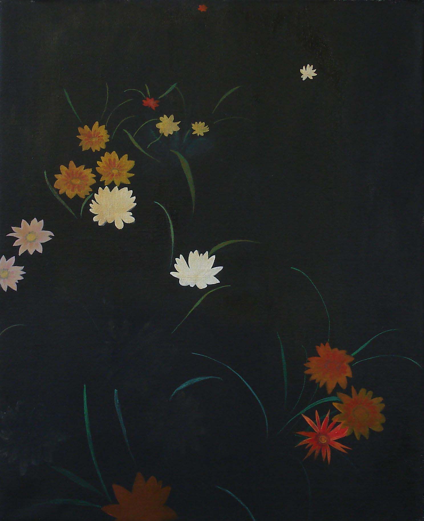   Flowerbed    2005, oil on canvas  