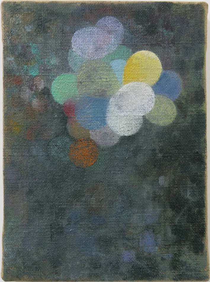 Balloons & Tree 2014. oil on canvas, 33 x 25cm