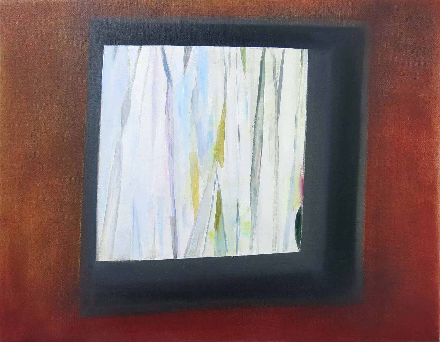 Square Window 2016, oil on canvas, 35 x 40cm