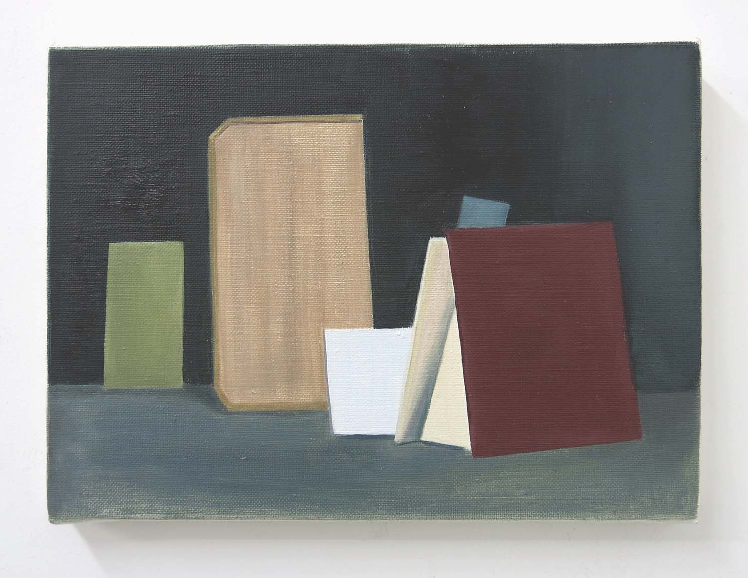   Seven Boards    2017, oil on canvas, 24 x 33cm  