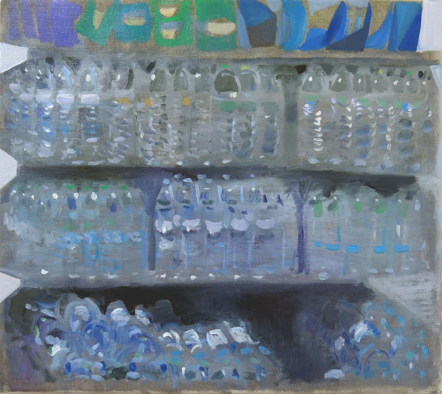 Water & Crisps 2017, oil on canvas