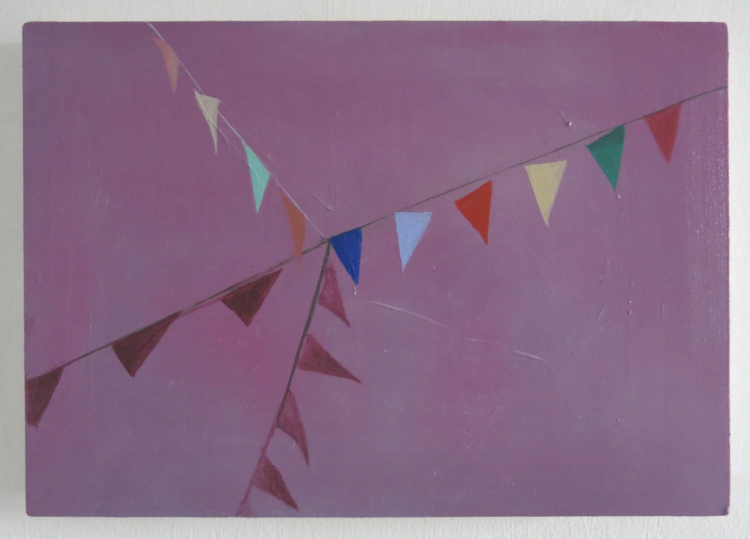   Bunting    2021, oil on board, 15 x 21cm  