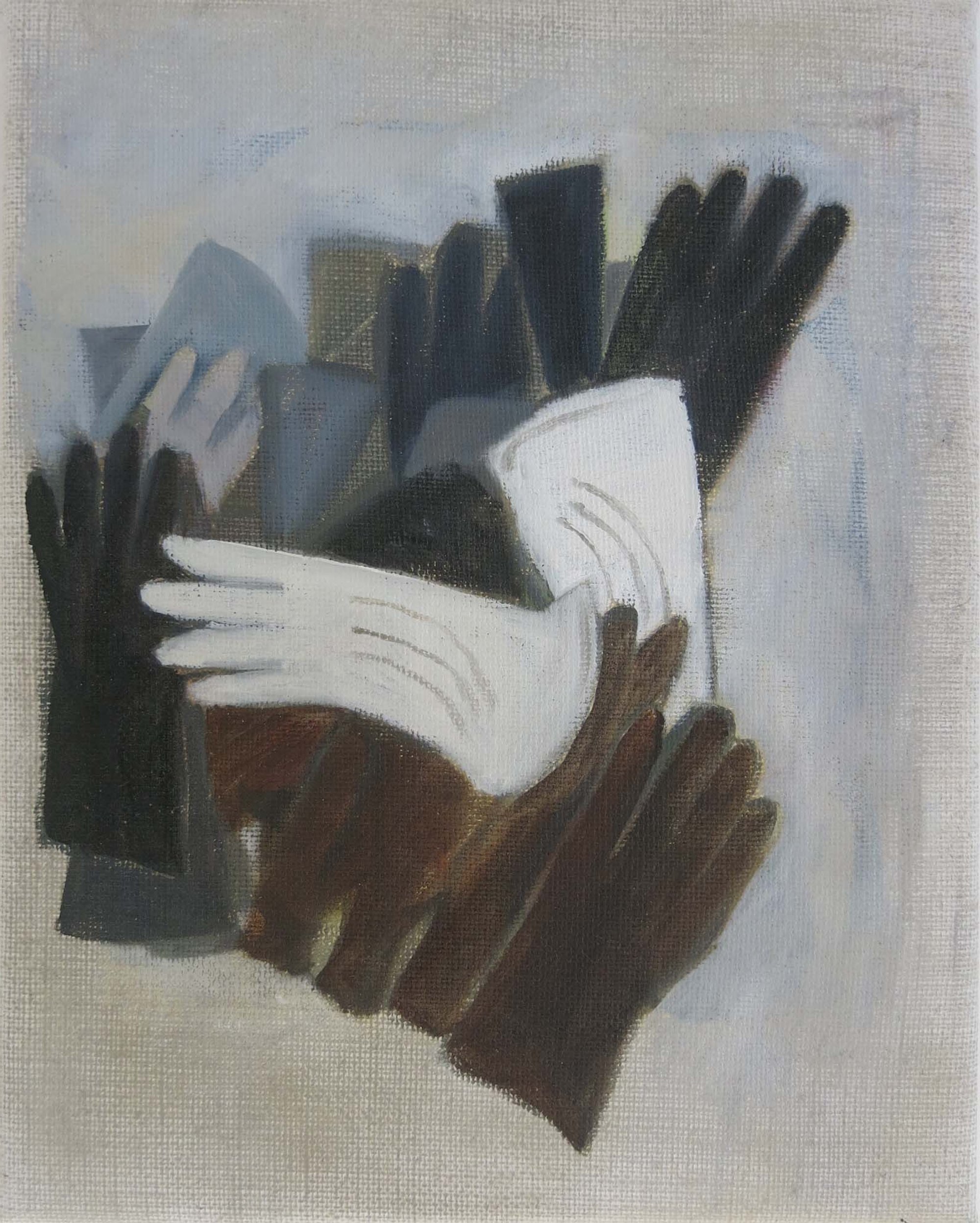   Gloves    2022, oil on canvas  