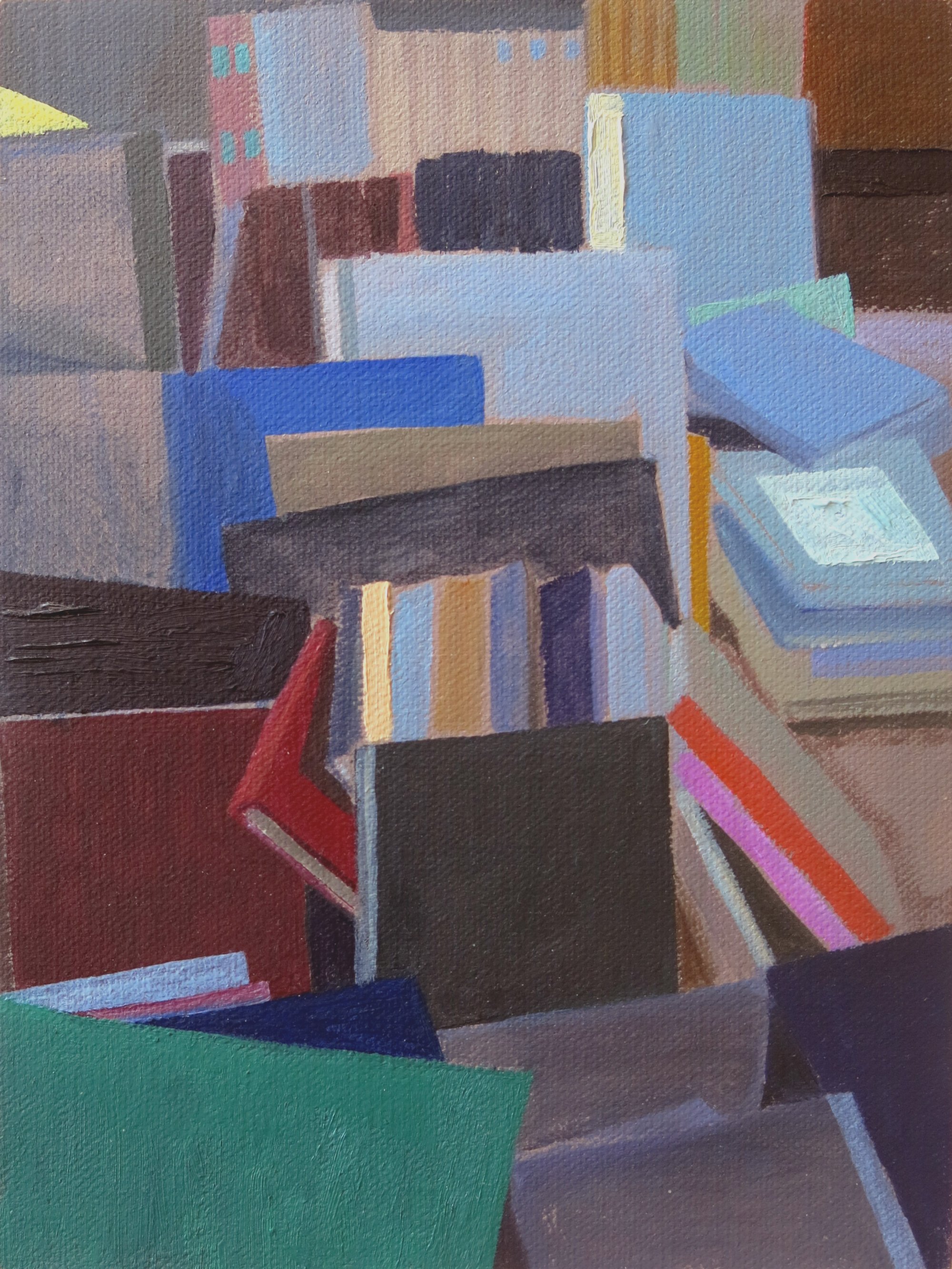   Book Stall    2023, oil on canvas board, 24 x 18cm  