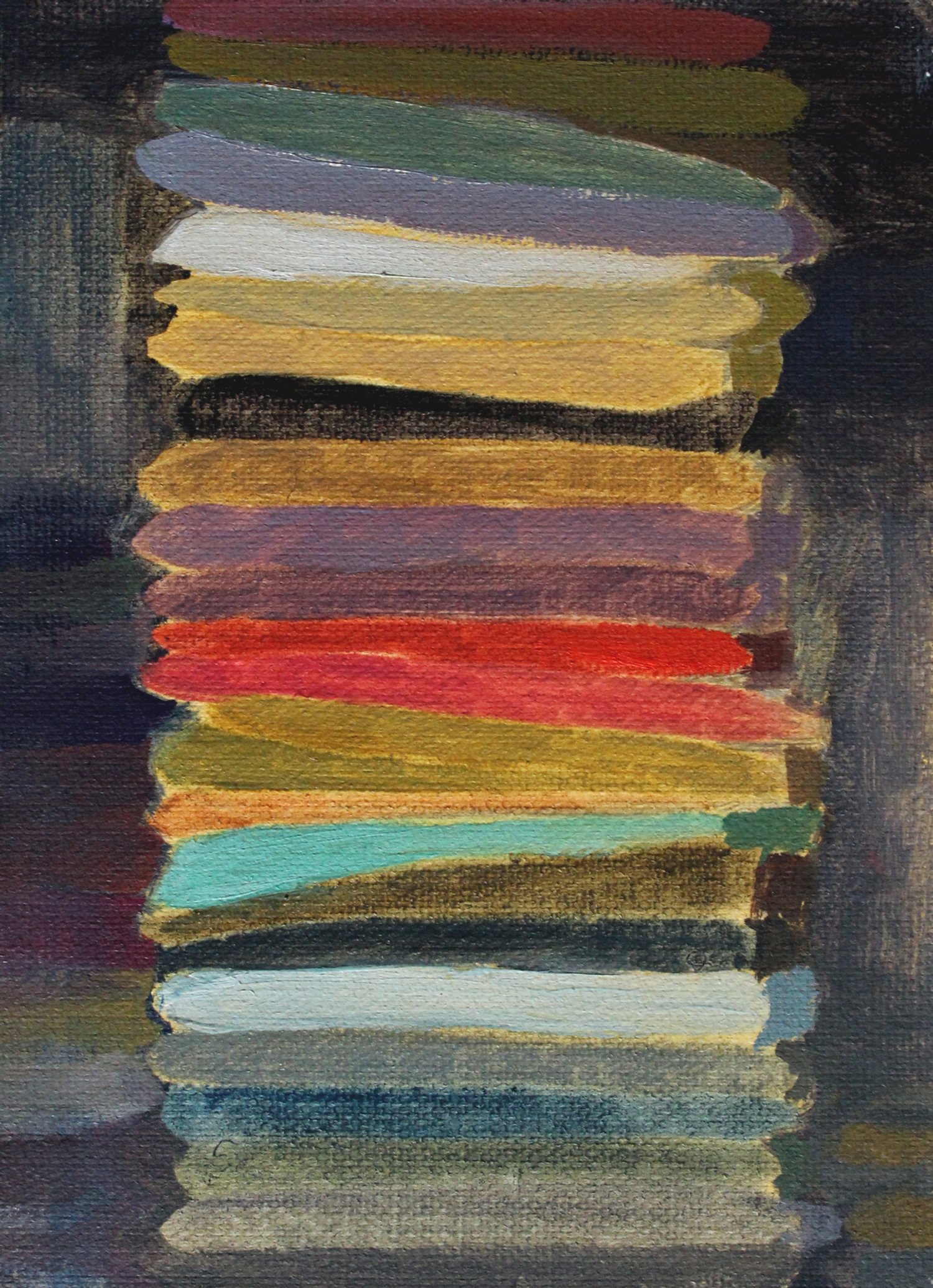   Folded Fabric    2023, oil on canvas board, 18 x 13cm  