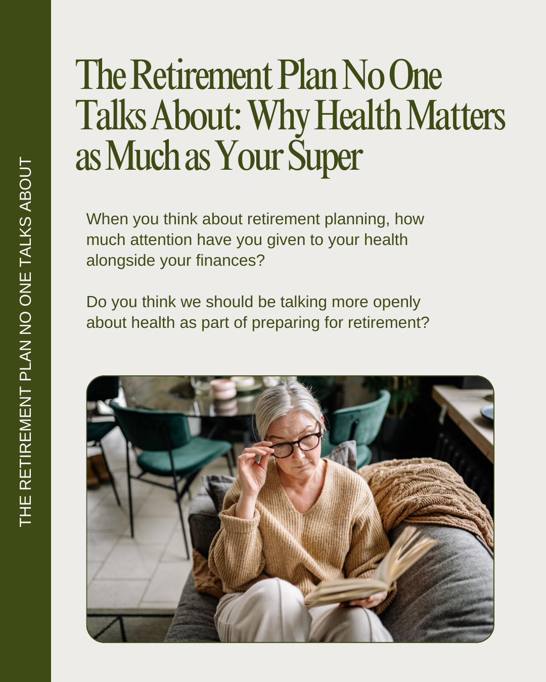 The Retirement Plan No One Talks About: Why Health Matters as Much as Your Super