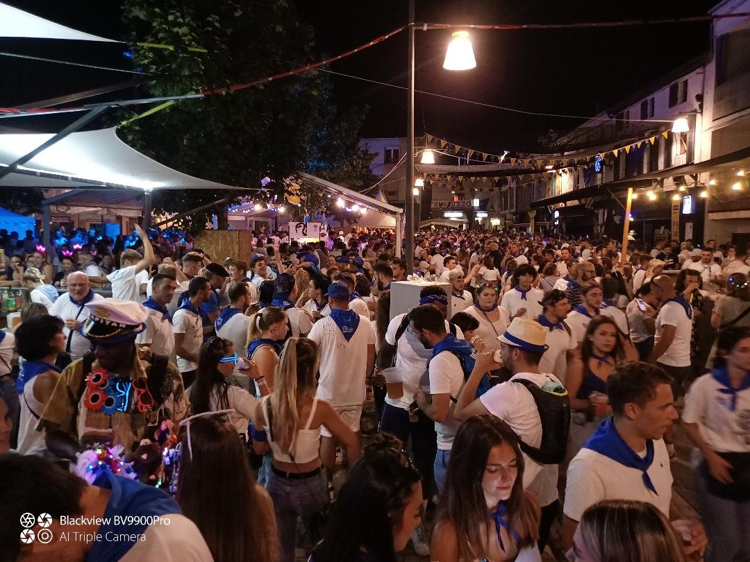 100K plus people descend on Mont de Marsan for the Fete de Madeline each year. This was one area of the town during 2022.