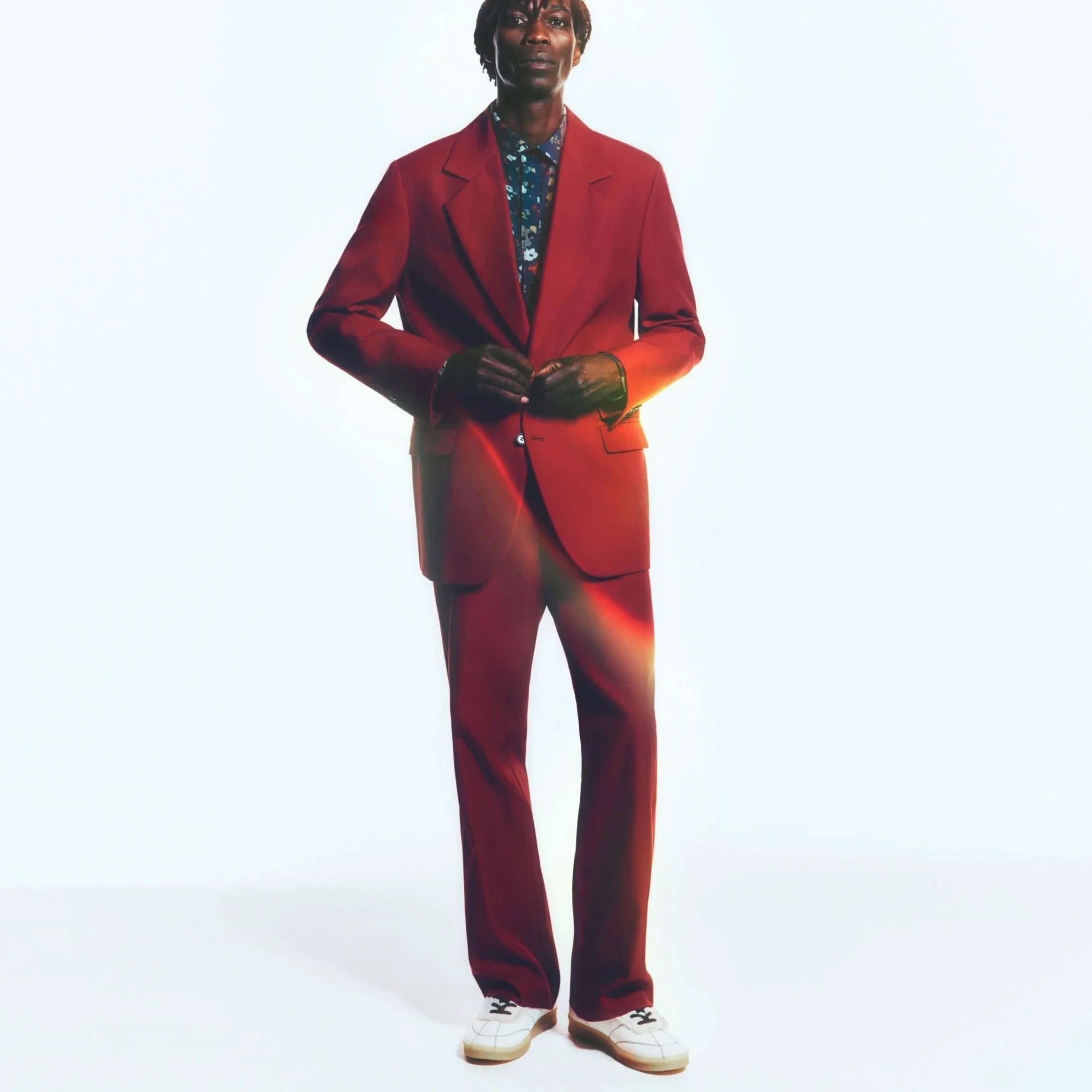 Suit ACNE; shirt RAG & BONE; footwear MM6 MAISON MARGIELA 