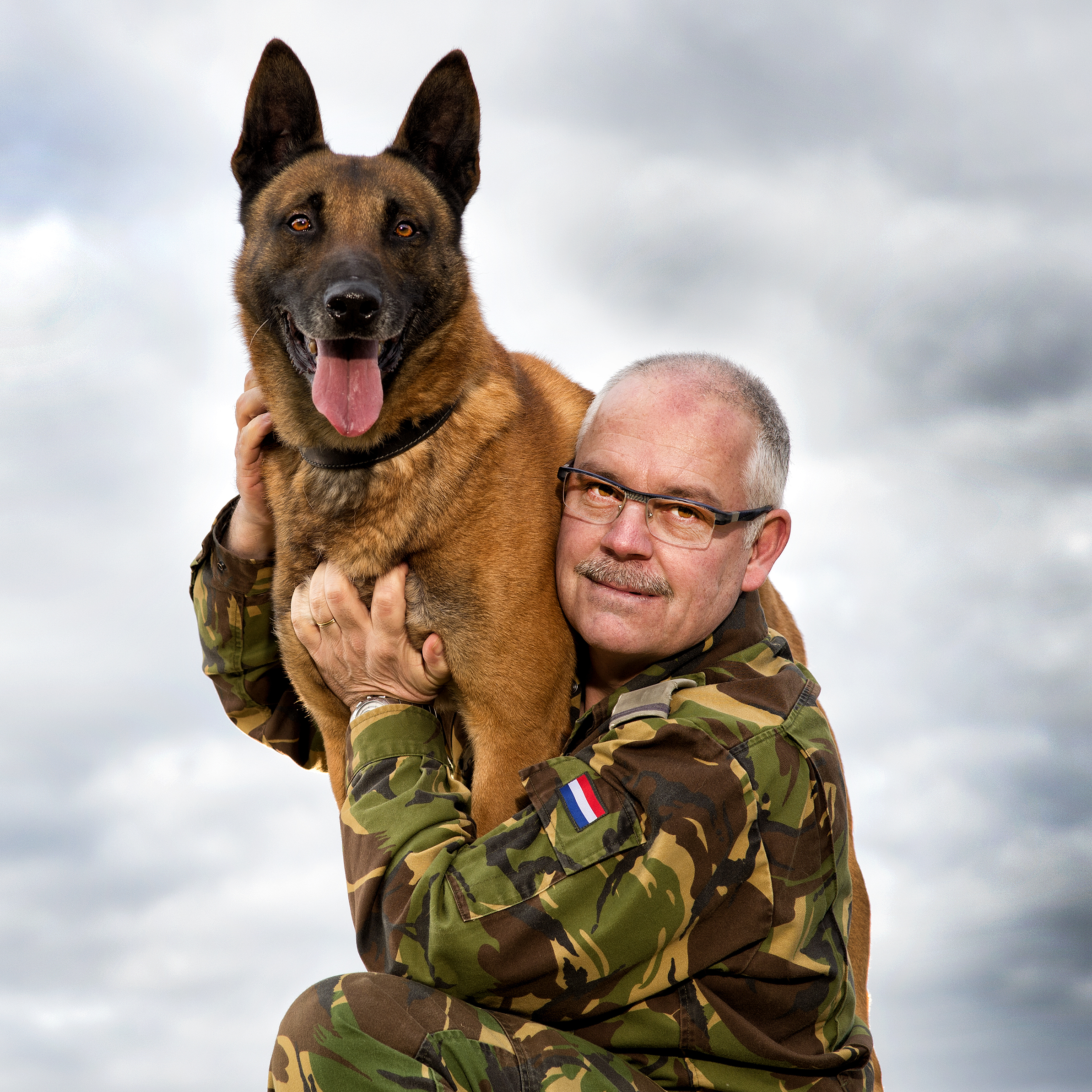 Dog trainer of the Dutch Army