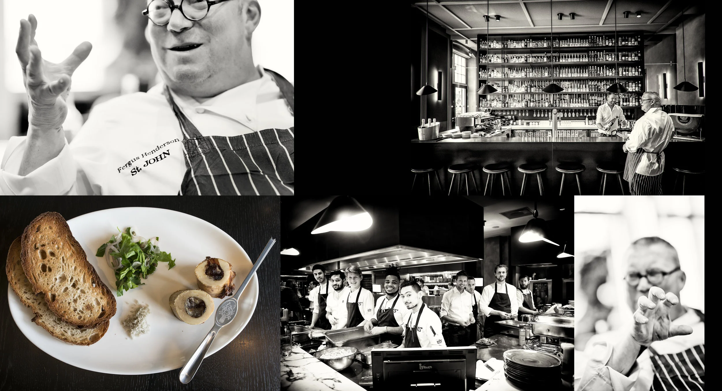 Masterchef Fergus Henderson of St. John in London at Rijks-restaurant Amsterdam on a three-day guest event for LXRY-magazine