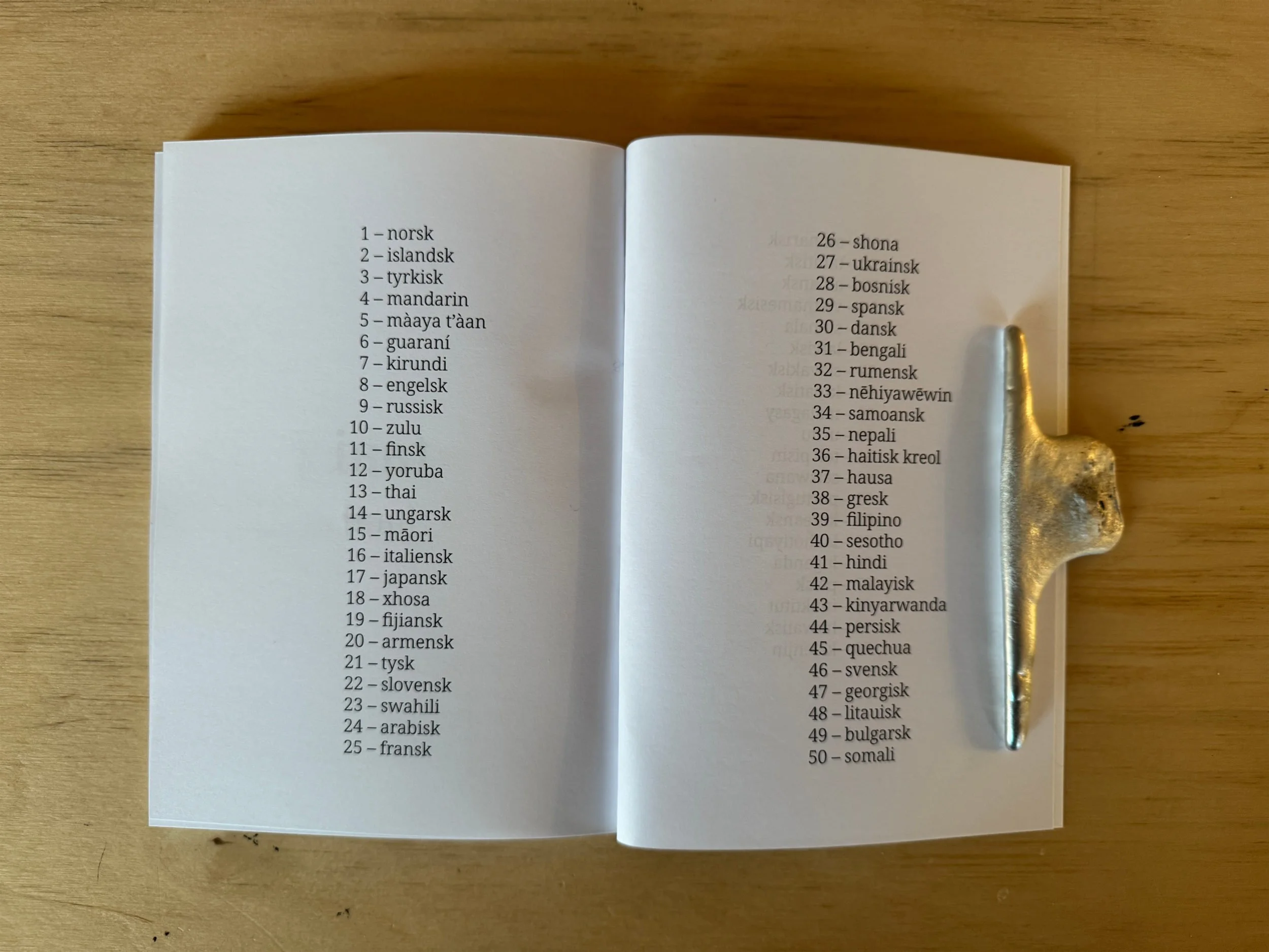  Kunstbok Oslo Art Book Fair, Kunstnernes Hus – Oslo  Year: 2025     Artist’s book, A5, 150 pages   Material: Perfect-bound book    Link to digital flipbook:  https://heyzine.com/flip-book/9c27d71879.html  