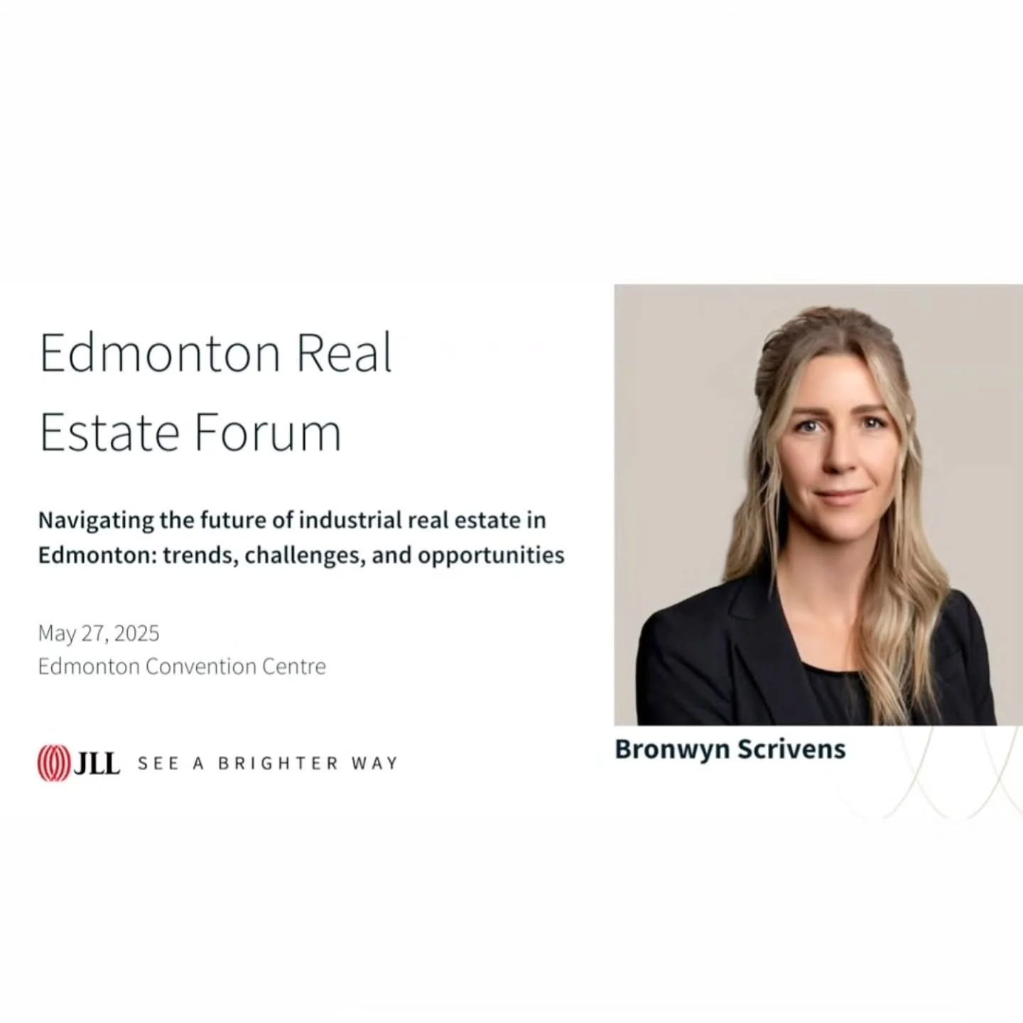 EDMONTON REAL ESTATE FORUM
11:20am - 12:10pm | 50 mins | Session A2

Navigating the future of industrial real estate in Edmonton: trends, challenges, and opportunities
2024 ended with a positive momentum for the Edmonton industrial real estate space.