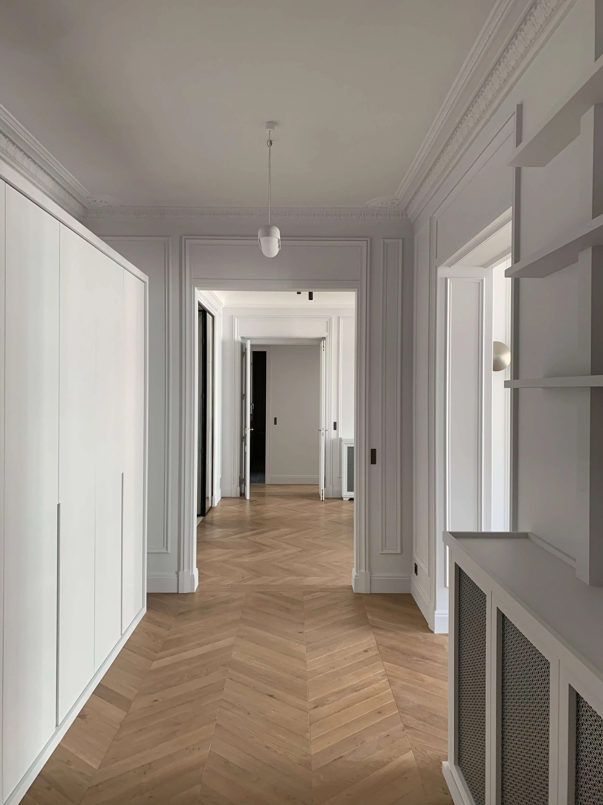 Un appartement haussmannien fraichement rénové avant l'arrivée de ses occupants