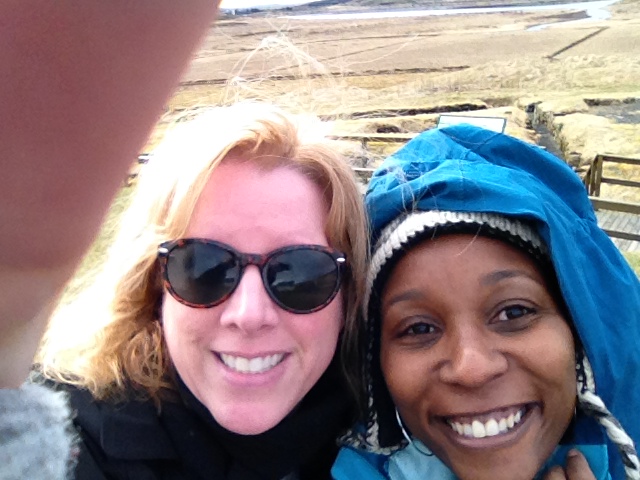Cindy and Willona in Iceland