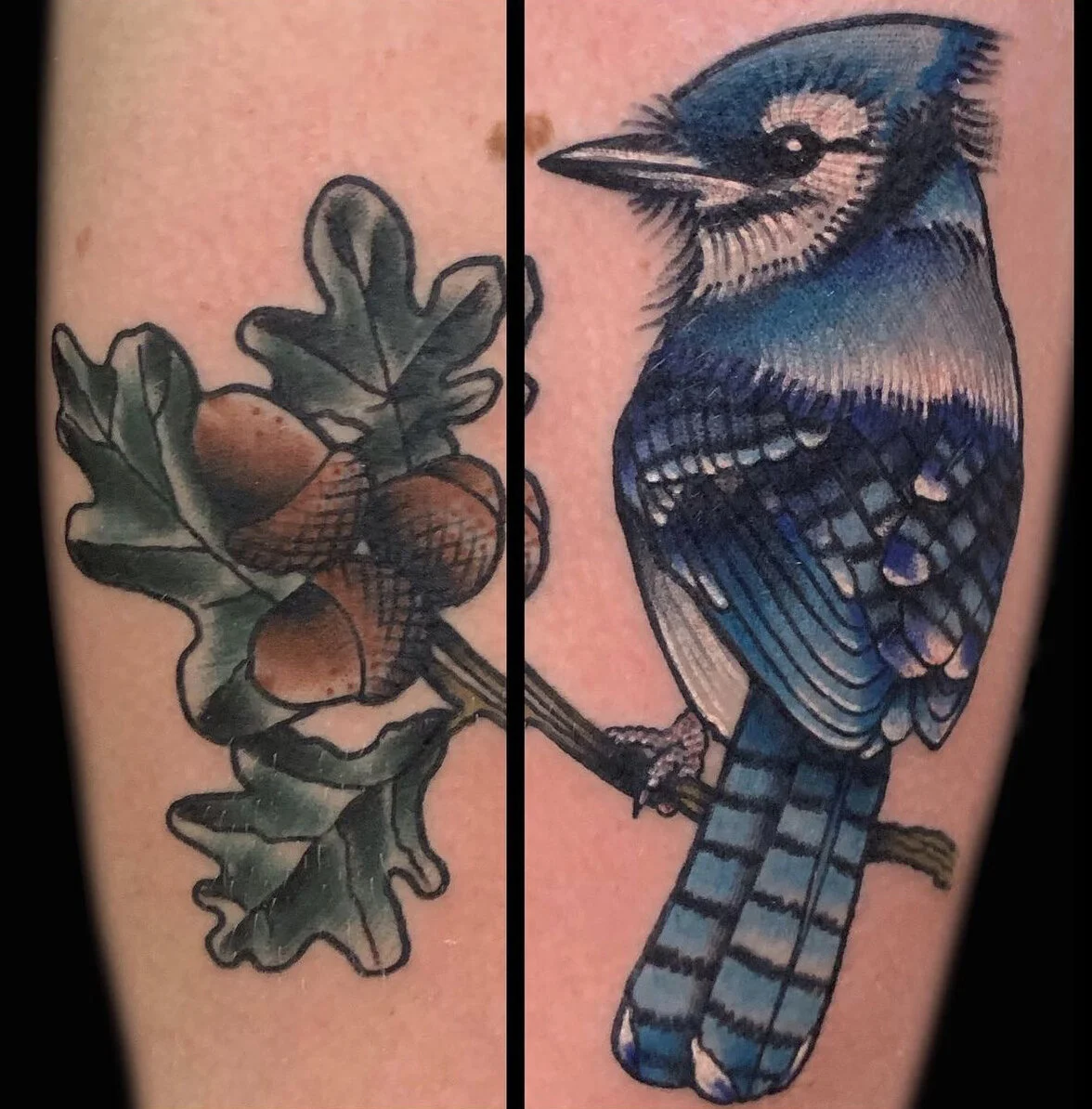 Chris Blue Heron Tattoo