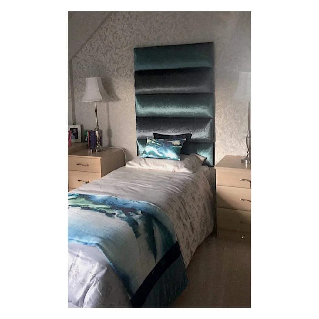 Headboard, Cushions and Throw