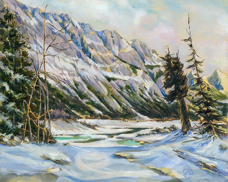 NEW! &ldquo;December Light - Medicine Lake, Jasper&rdquo;; Oil on canvas, 8 x 10 inches

Thinking warmly of each of you and wishing your families an extra measure of comfort, joy and hope this Christmas.