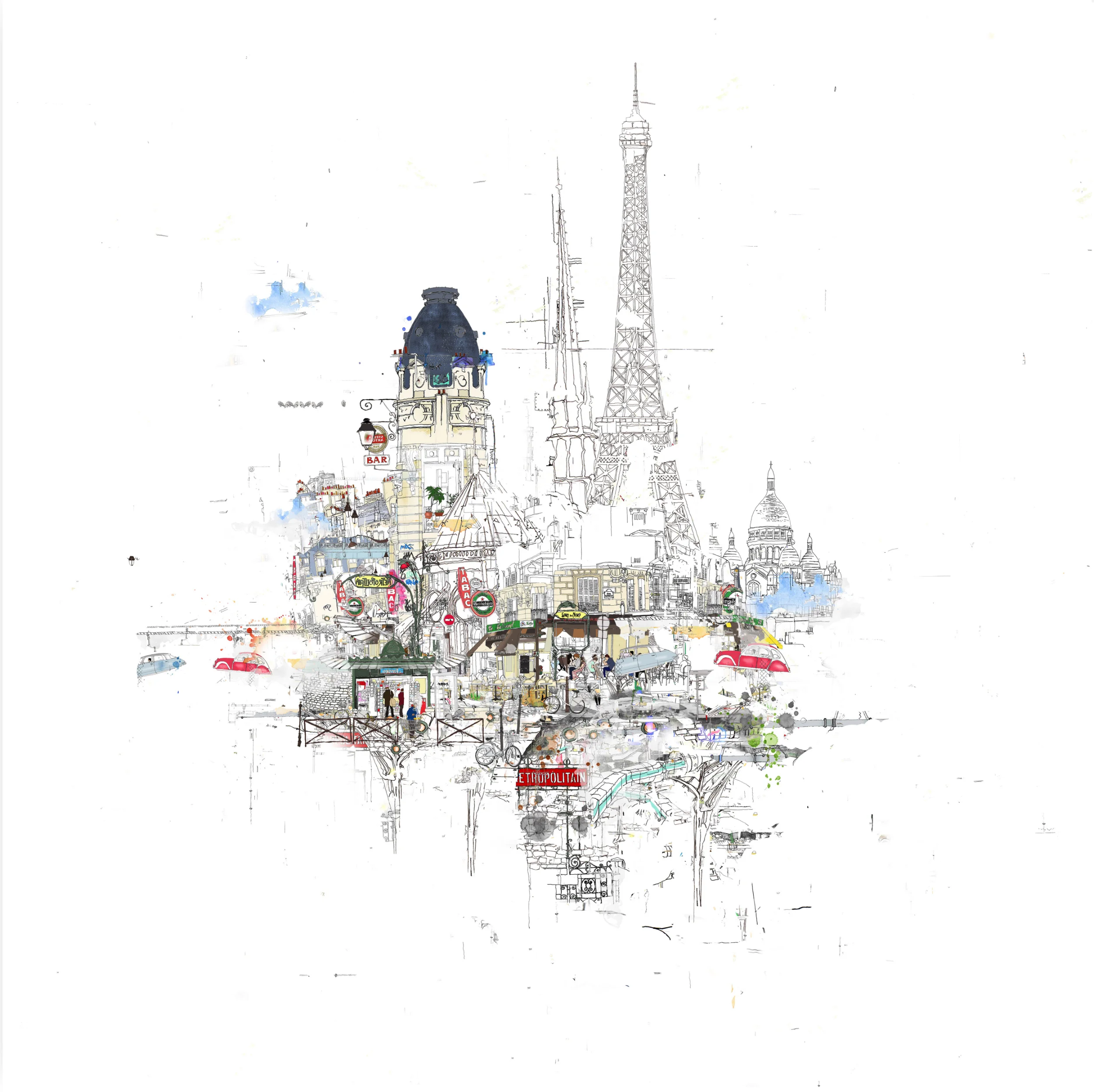 Notre Dame Line and Colour 2014