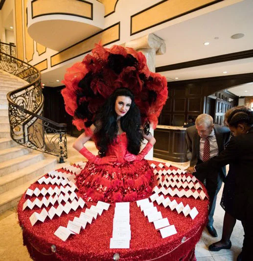 Our place card Strolling Table Beauty is a fun and interactive way for your guests to find their seats! 