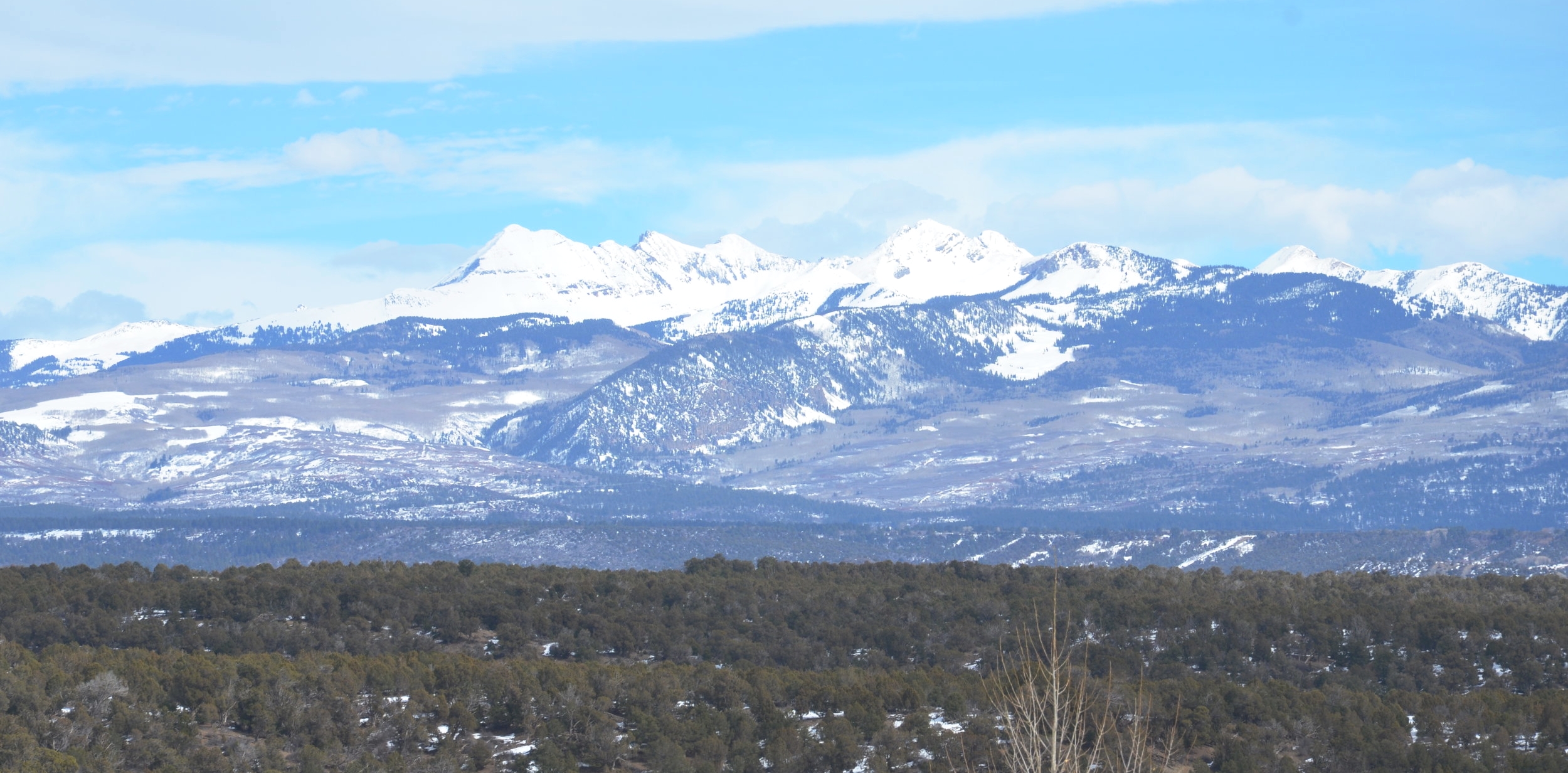 San Juan Mts, from Mesa Verde NP