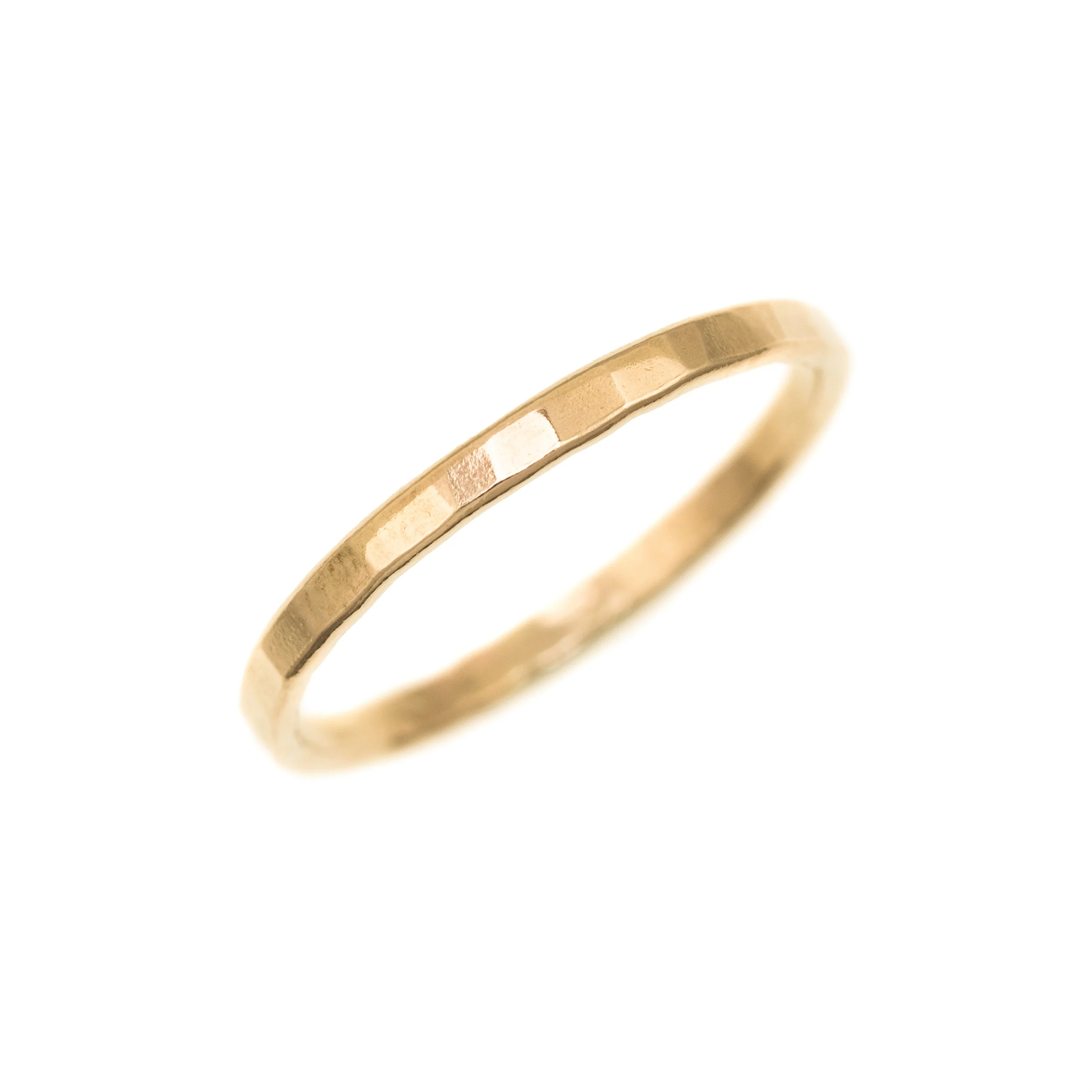 Gold Faceted Ring