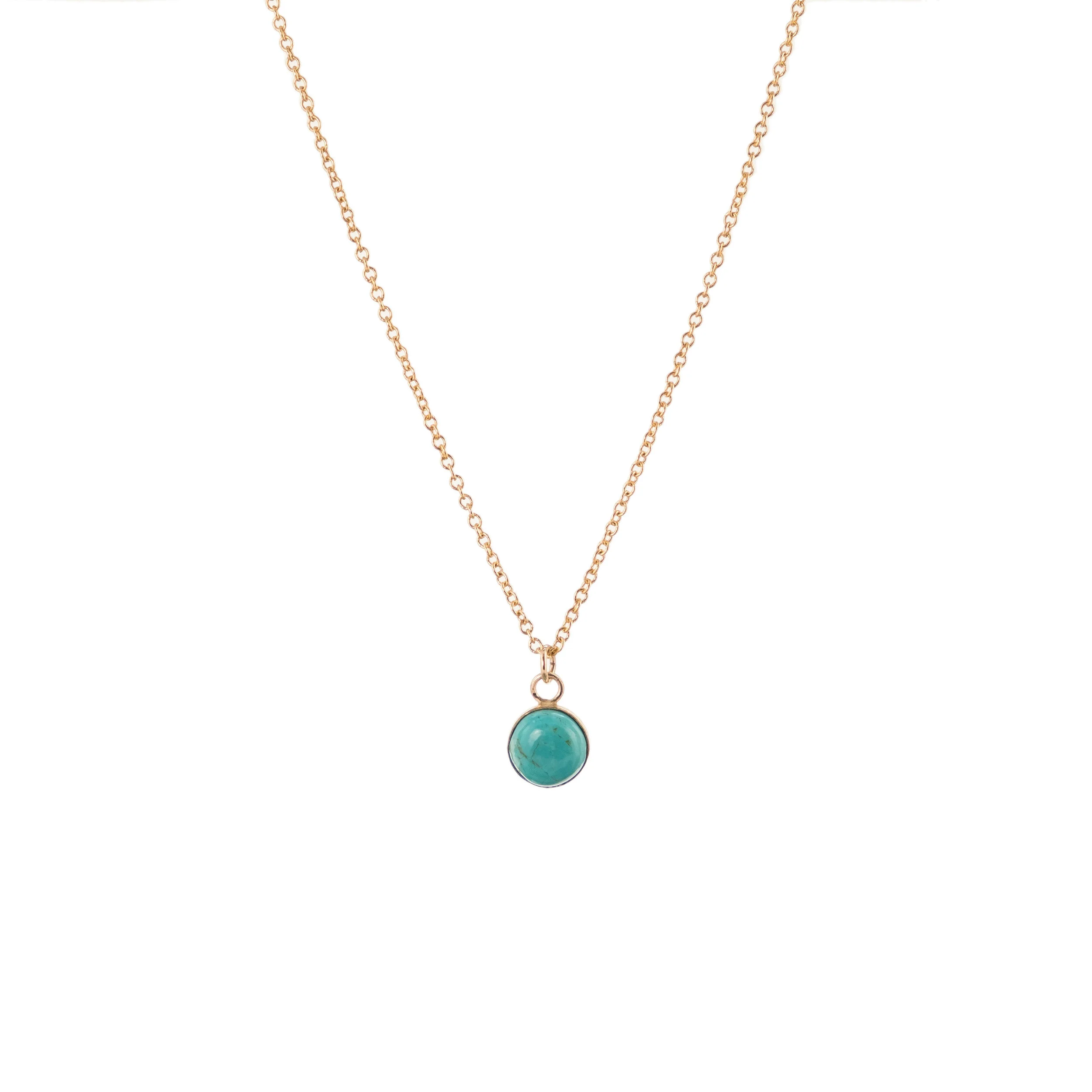 Gold Arizona Turquoise Necklace
