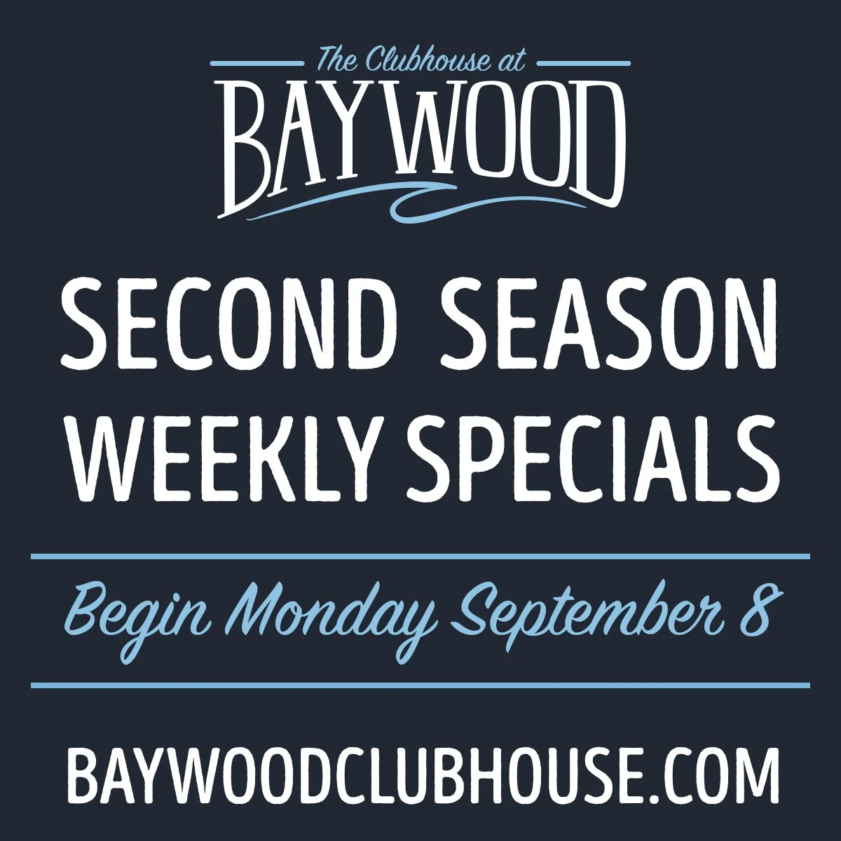 Off Season 🍽️ Specials
