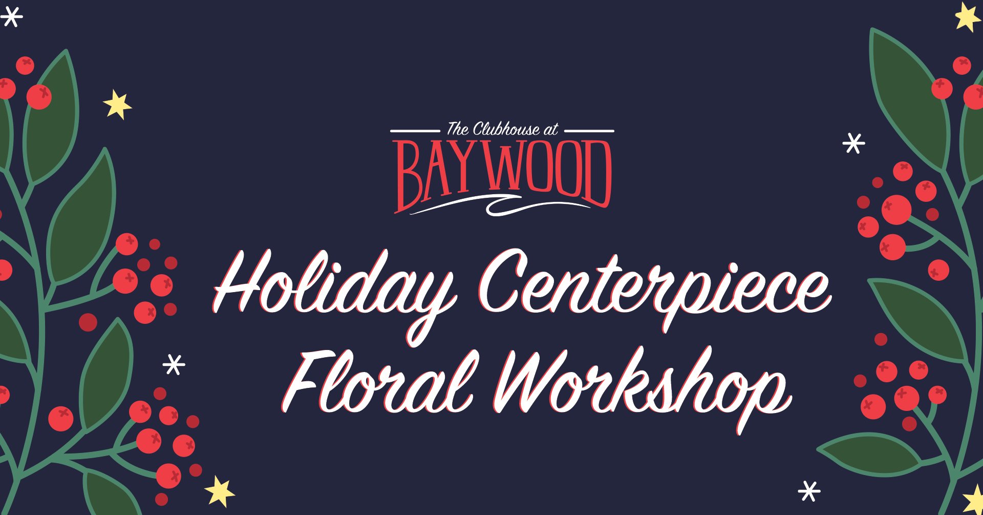 Floral Workshop 🎄 Holiday Centerpiece