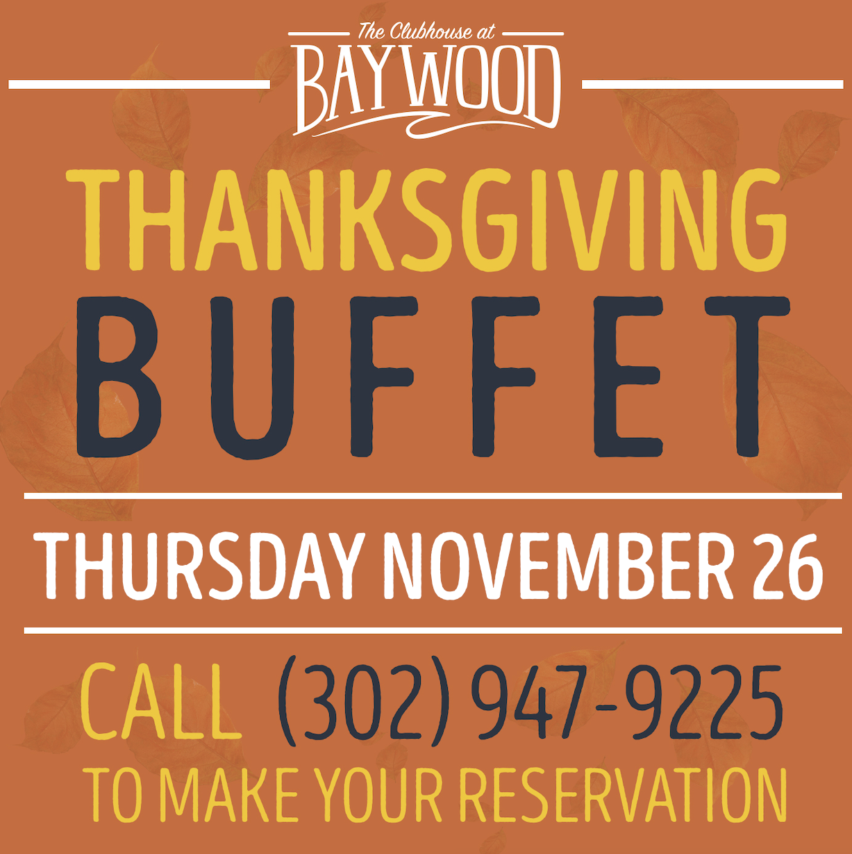 Thanksgiving Day 🦃 Buffet