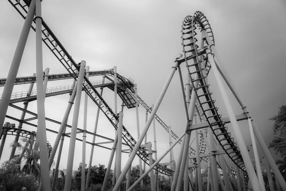 A rollercoaster
