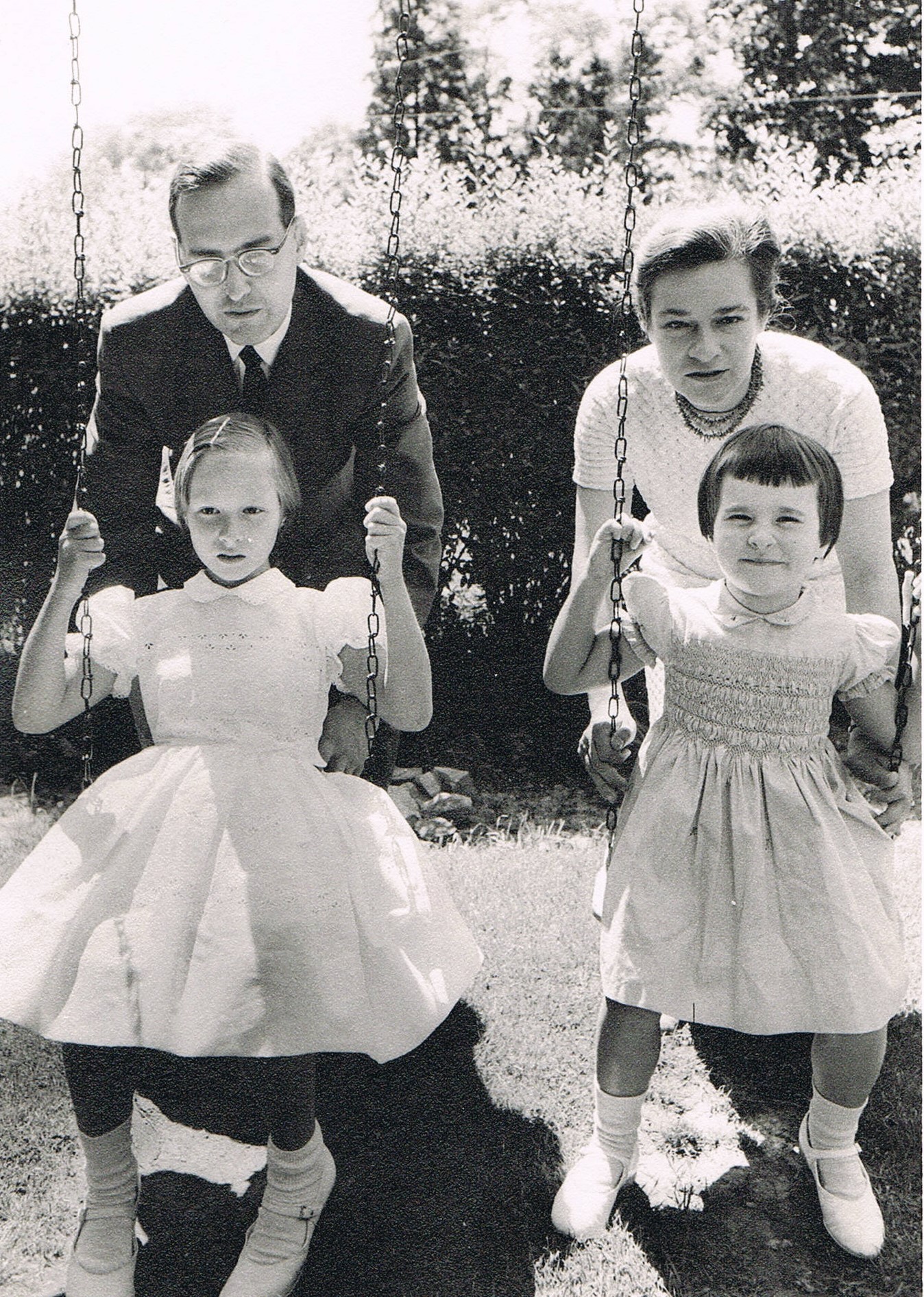 Doctors Dayton Forman and Joan Vale with their daughters in the 1960s. (That bowl cut really suited my round head – said no one ever.)