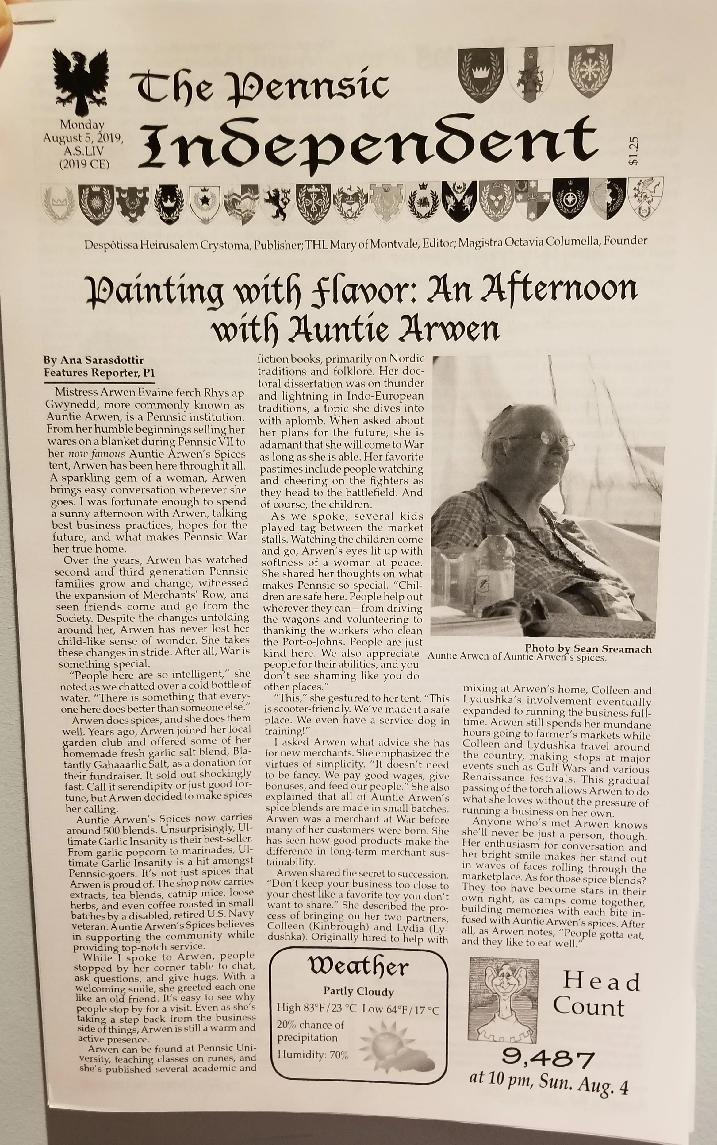 Pennsic Independent, Monday August 5th, 2019