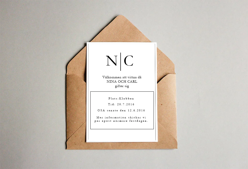 INVITATION WITH CUSTOM LOGO
