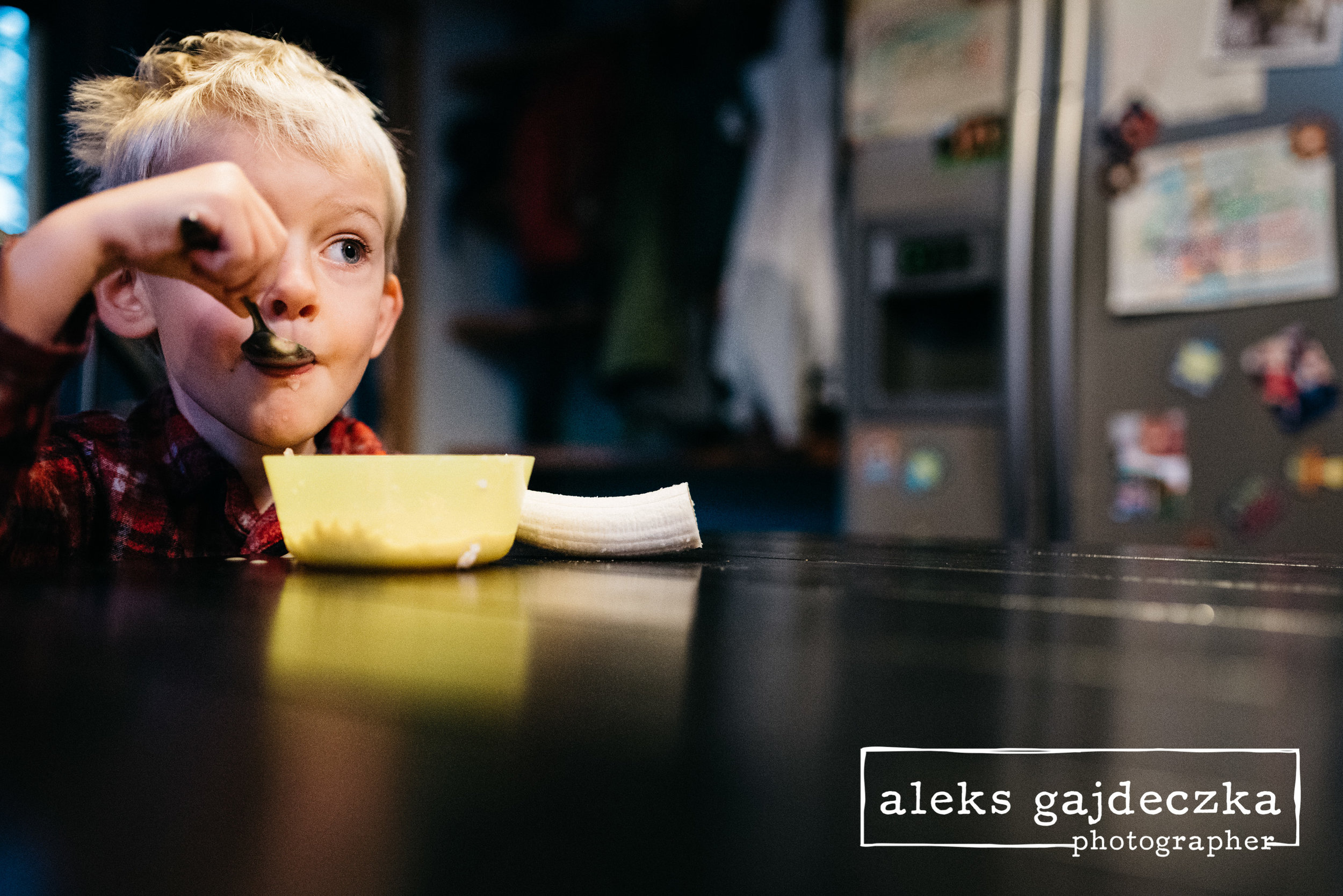 boy eating breakfast