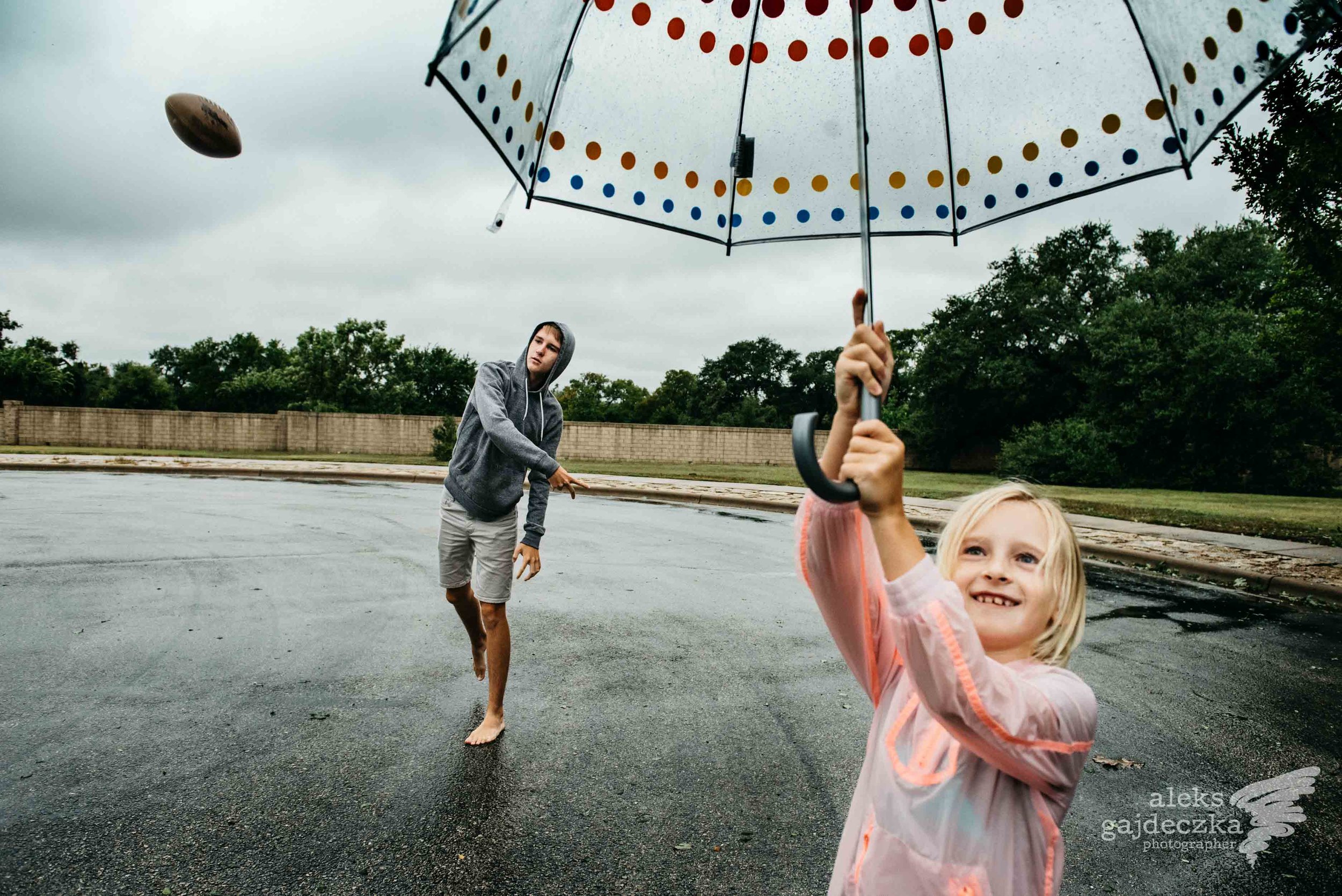 A rainy, rainy, hurricaney morning with the Owens