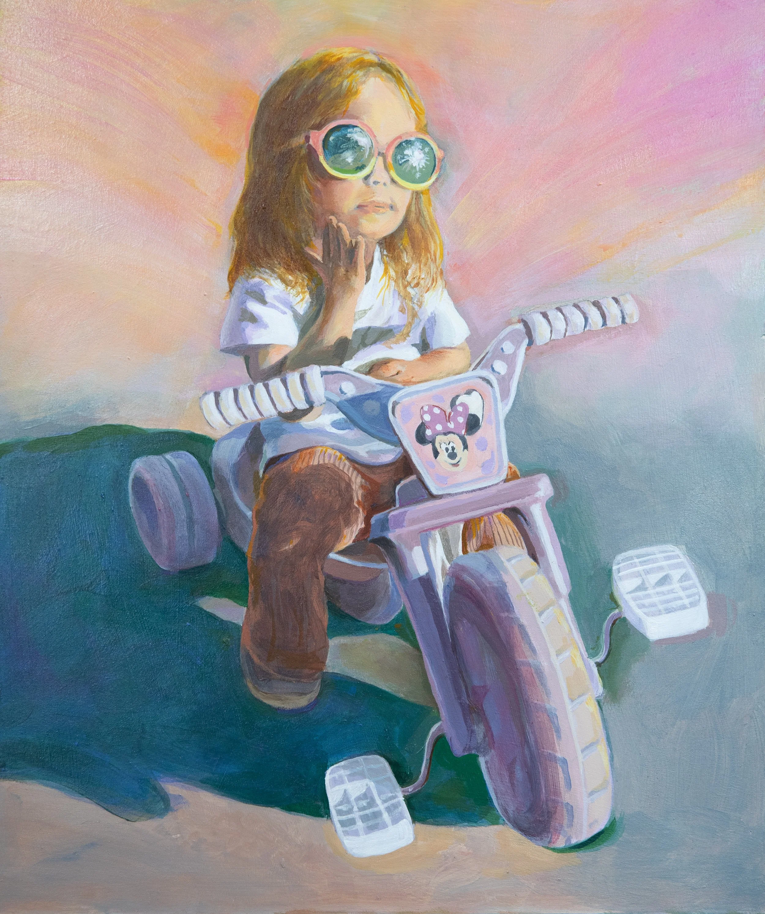 TRICYLCE | FRANNIE | ACRYLIC ON BOARD | 14" x 17"