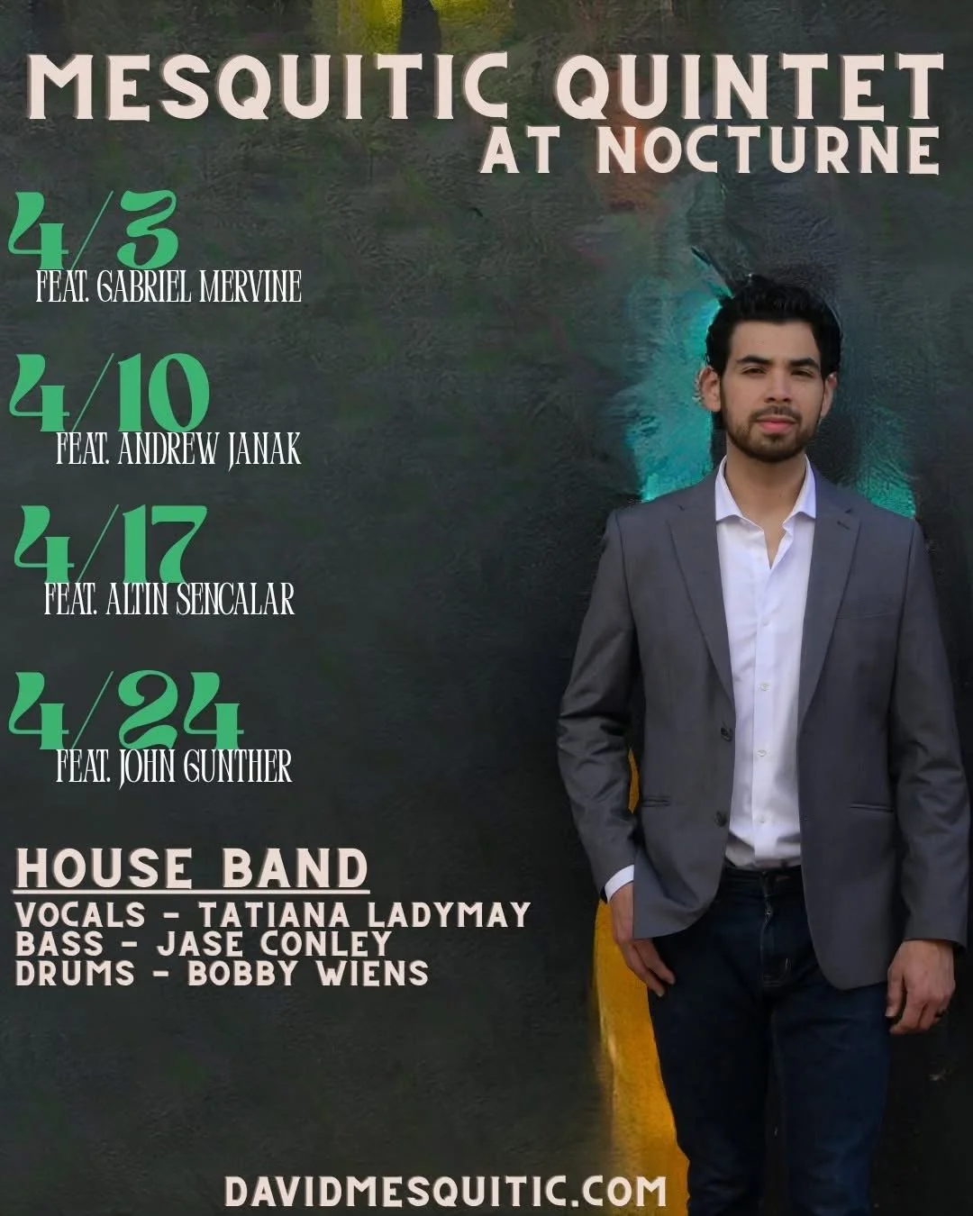 David Mesquitic Quintet featuring Altin Sencalar @ Nocturne 