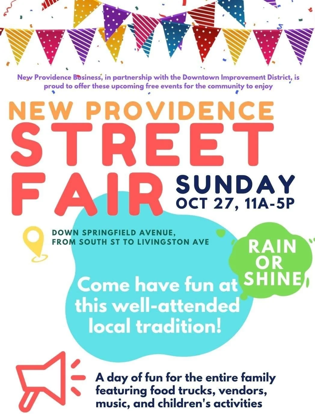 New Providence street fair fall, October, 2024