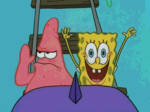 rollercoaster spongebob and patrick.gif