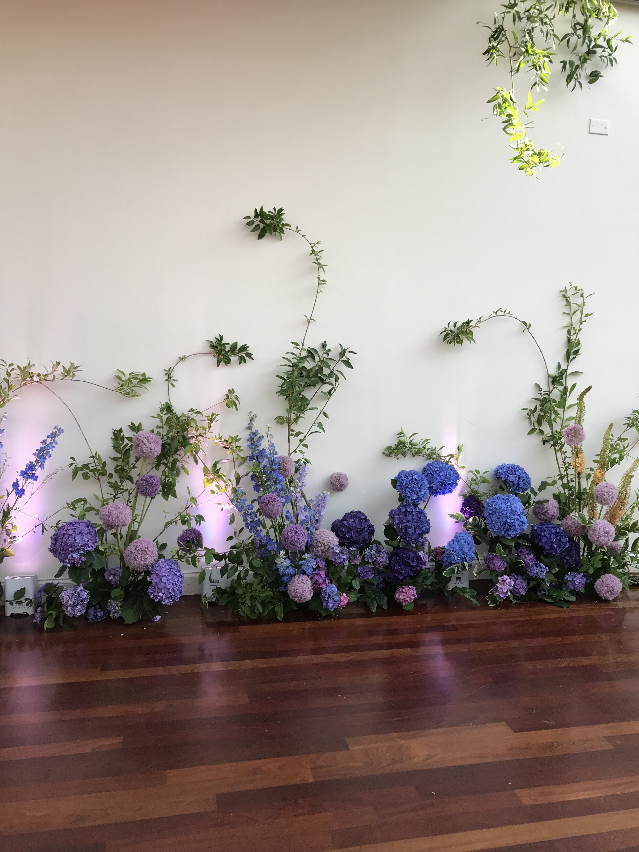 Ceremony Wall Florals for Doan Ly