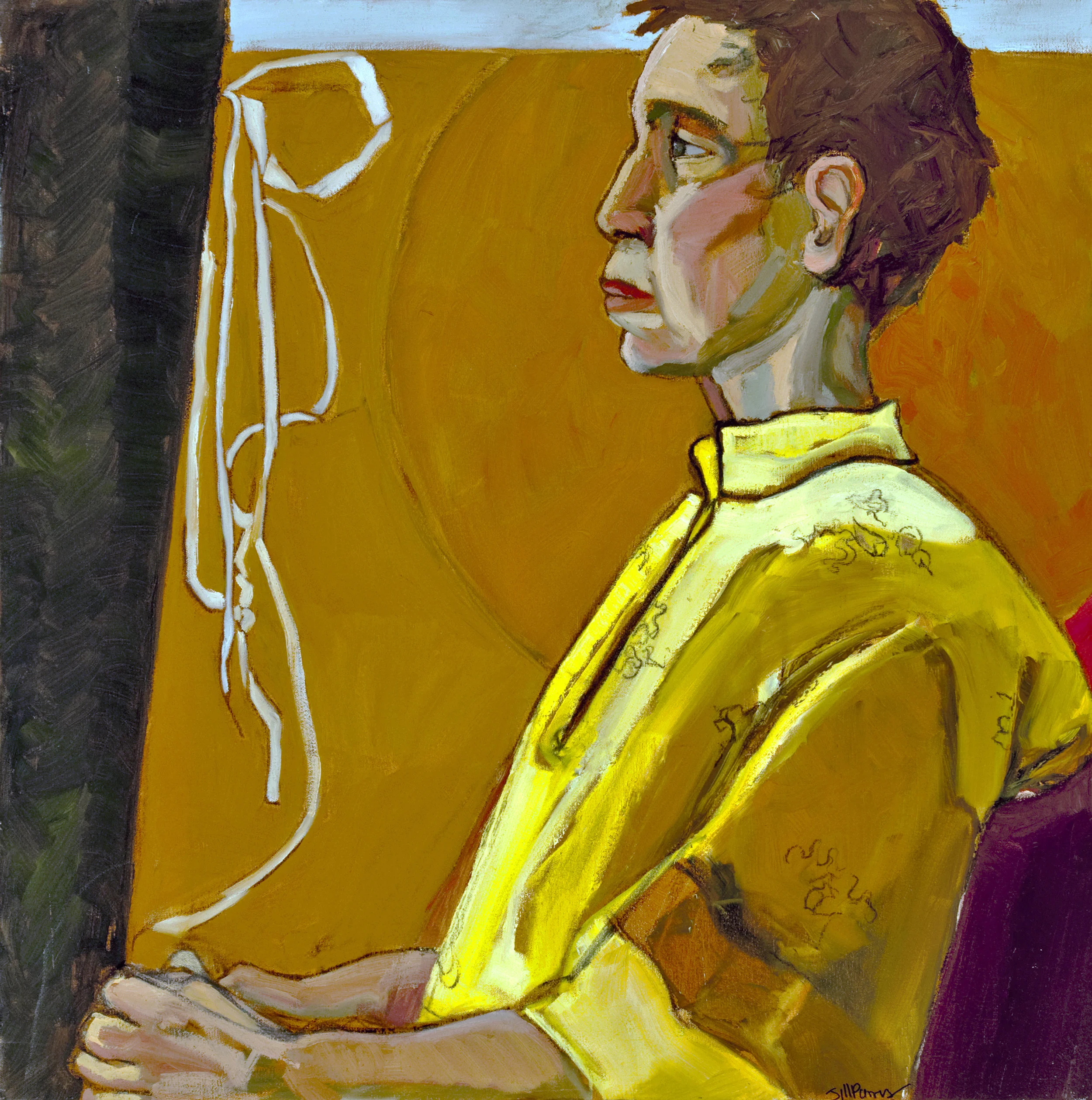White Ribbon - oil on canvas - 30 x 30ins