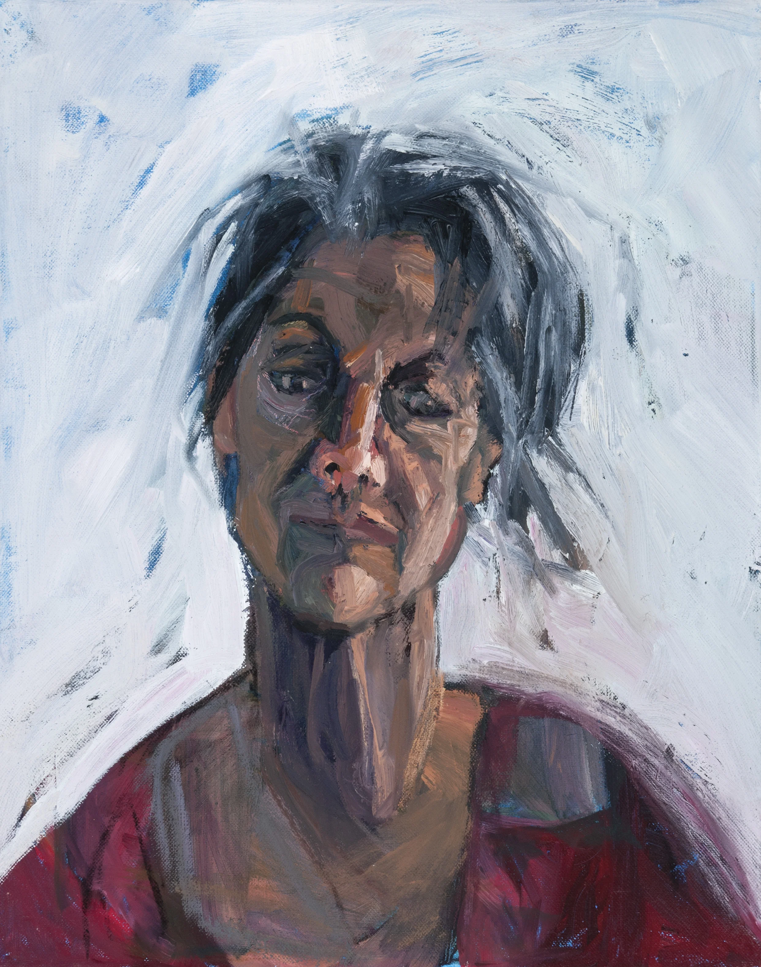 Being Online 4 - oil on canvas - 20 x 16ins