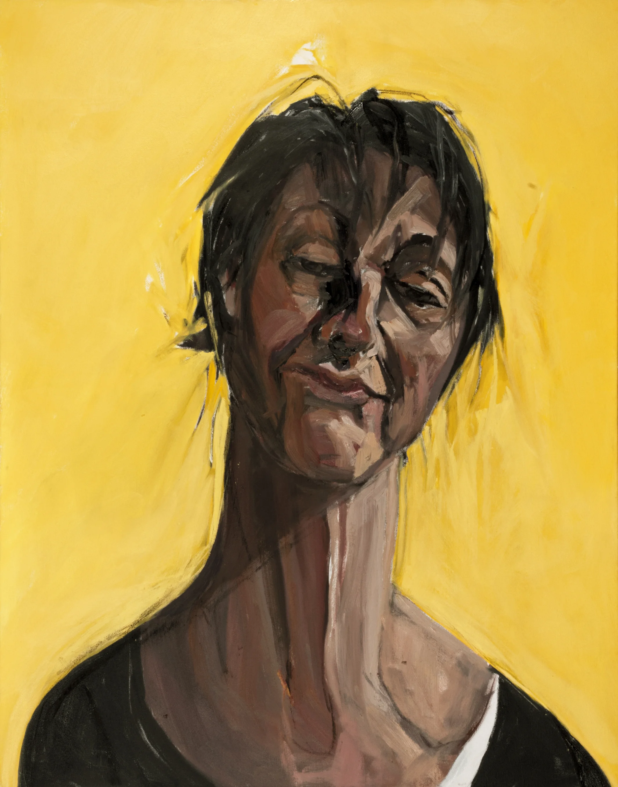 Yellow Wall - oil on canvas 30 x 24ins